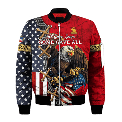 US Veterans, All Gave Some - Some Gave All, Zip Hoodie