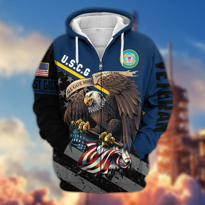 Premium All Gave Some Some Gave All US Veterans Zip Hoodie, Gifts For Veterans Day, Gifts For Dad, Gifts For Husband HC210802, easychoo.com