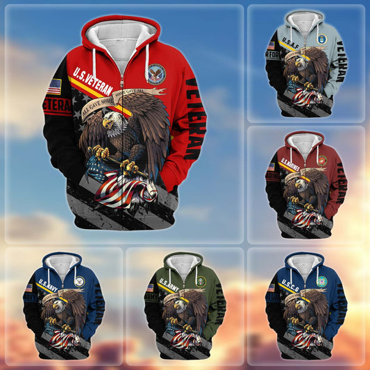 Premium All Gave Some Some Gave All US Veterans Zip Hoodie, Gifts For Veterans Day, Gifts For Dad, Gifts For Husband HC210802, easychoo.com