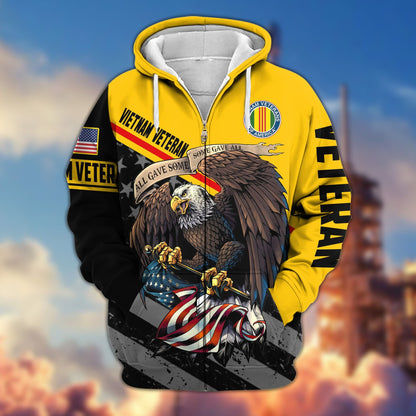 Premium All Gave Some Some Gave All US Veterans Zip Hoodie, Gifts For Veterans Day, Gifts For Dad, Gifts For Husband HC210802, easychoo.com