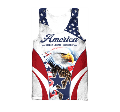 U.S. Veteran, America Respect . Honor . Remember, Zip Hoodie