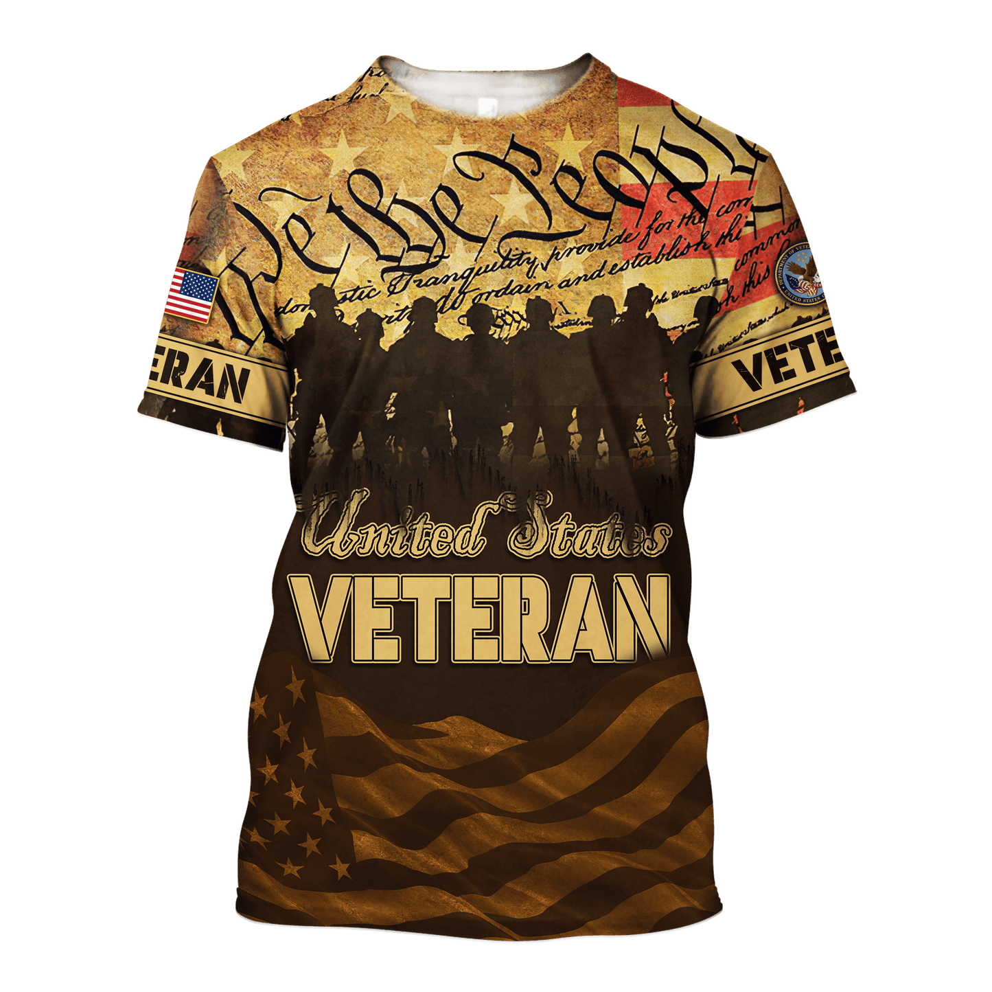 U.S. Veteran, Preamble to the United States Constitution, We The Peopel, Zip Hoodie
