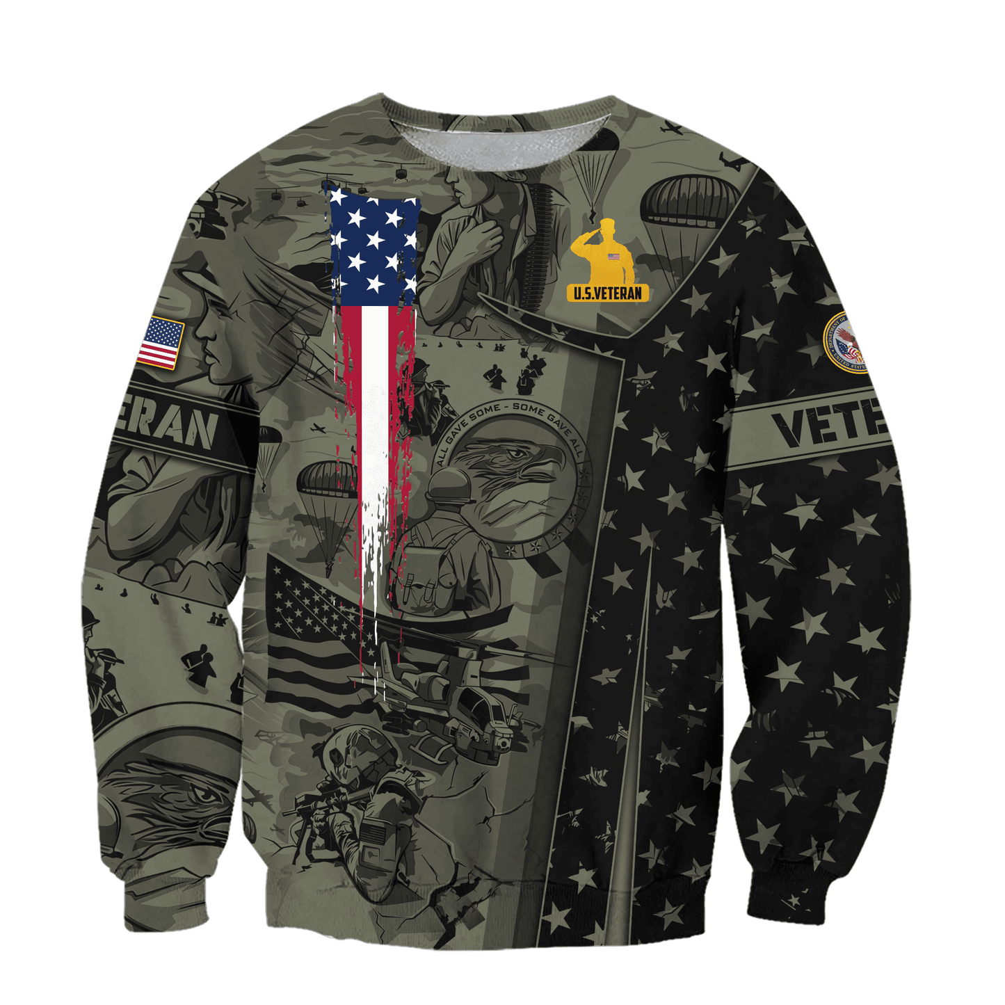 U.S. Veteran, Brave soldiers, wholeheartedly serving the country, Zip Hoodie
