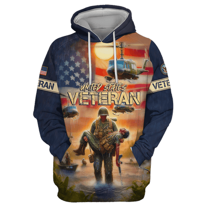 Thank You Veterans, Remember Those Who Have Fallen, Zip Hoodie