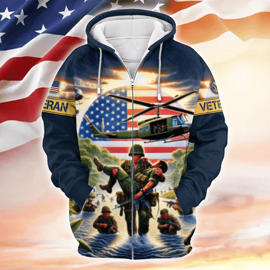 Thank You Veterans, All Gave Some - Some Gave All, Zip Hoodie