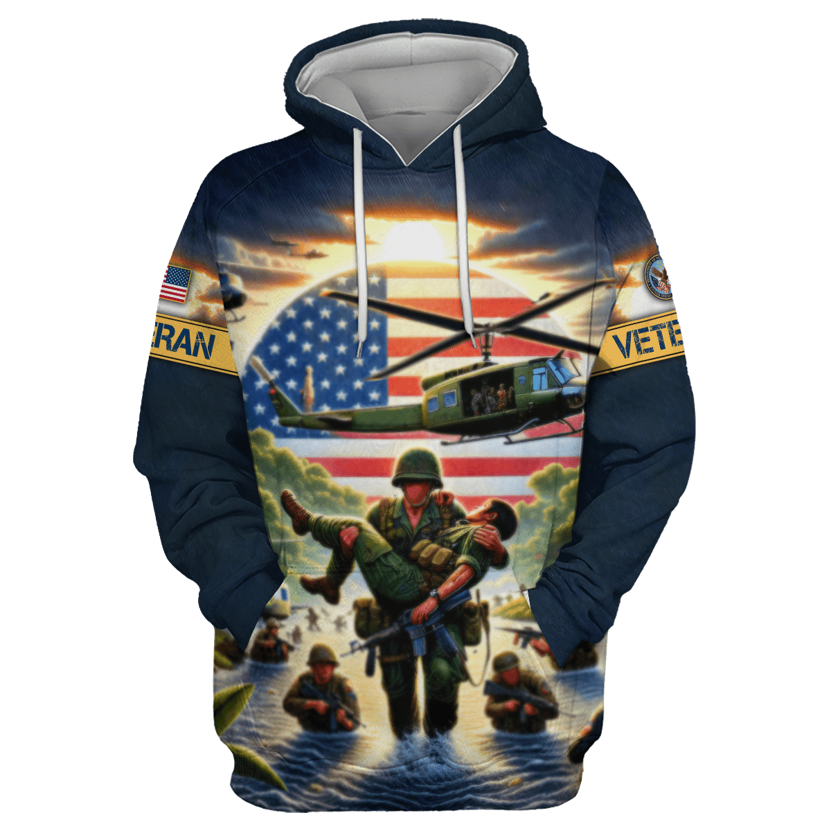 Thank You Veterans, All Gave Some - Some Gave All, Zip Hoodie