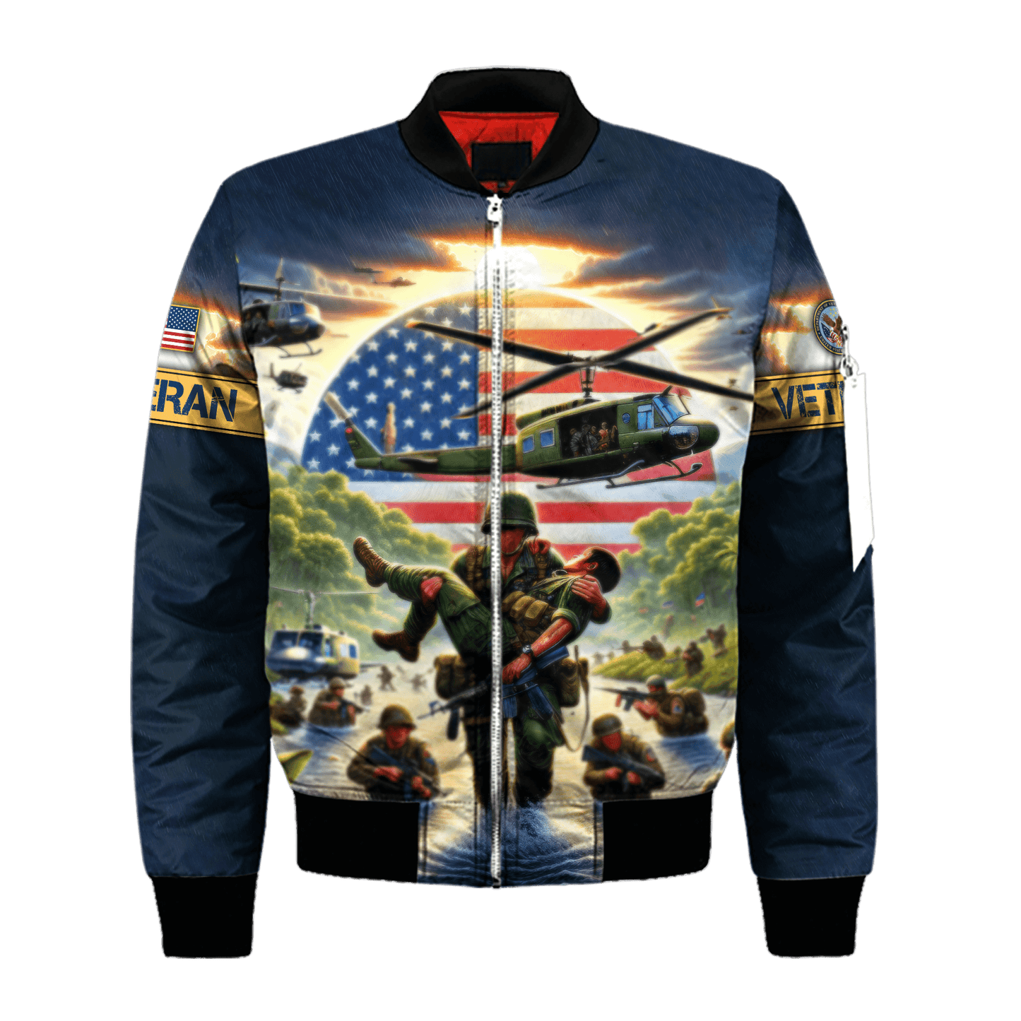 Thank You Veterans, All Gave Some - Some Gave All, Zip Hoodie