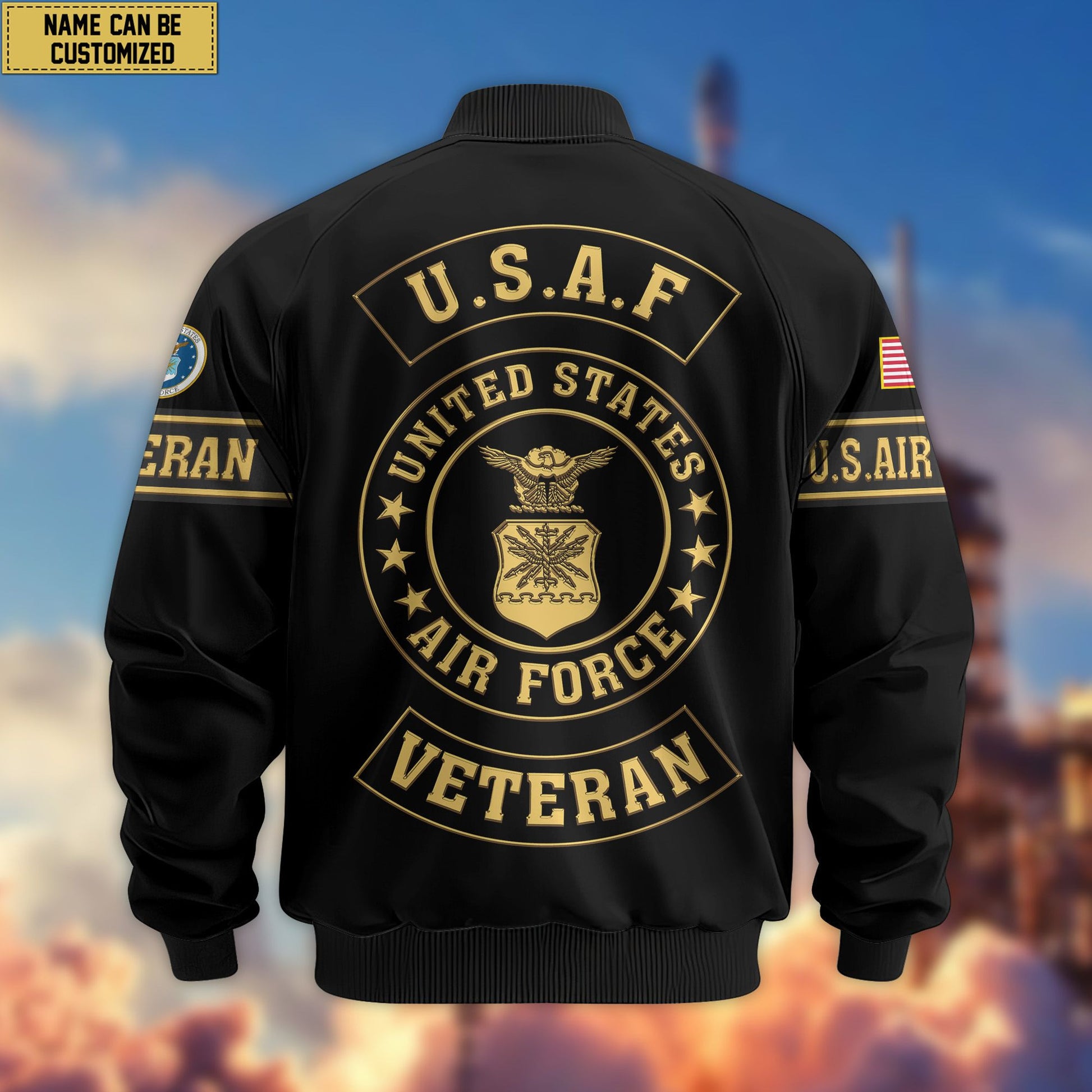 Premium Personalized US Veterans Bomber Jacket da120901, Gifts For US Veterans, Gifts For Veterans Day