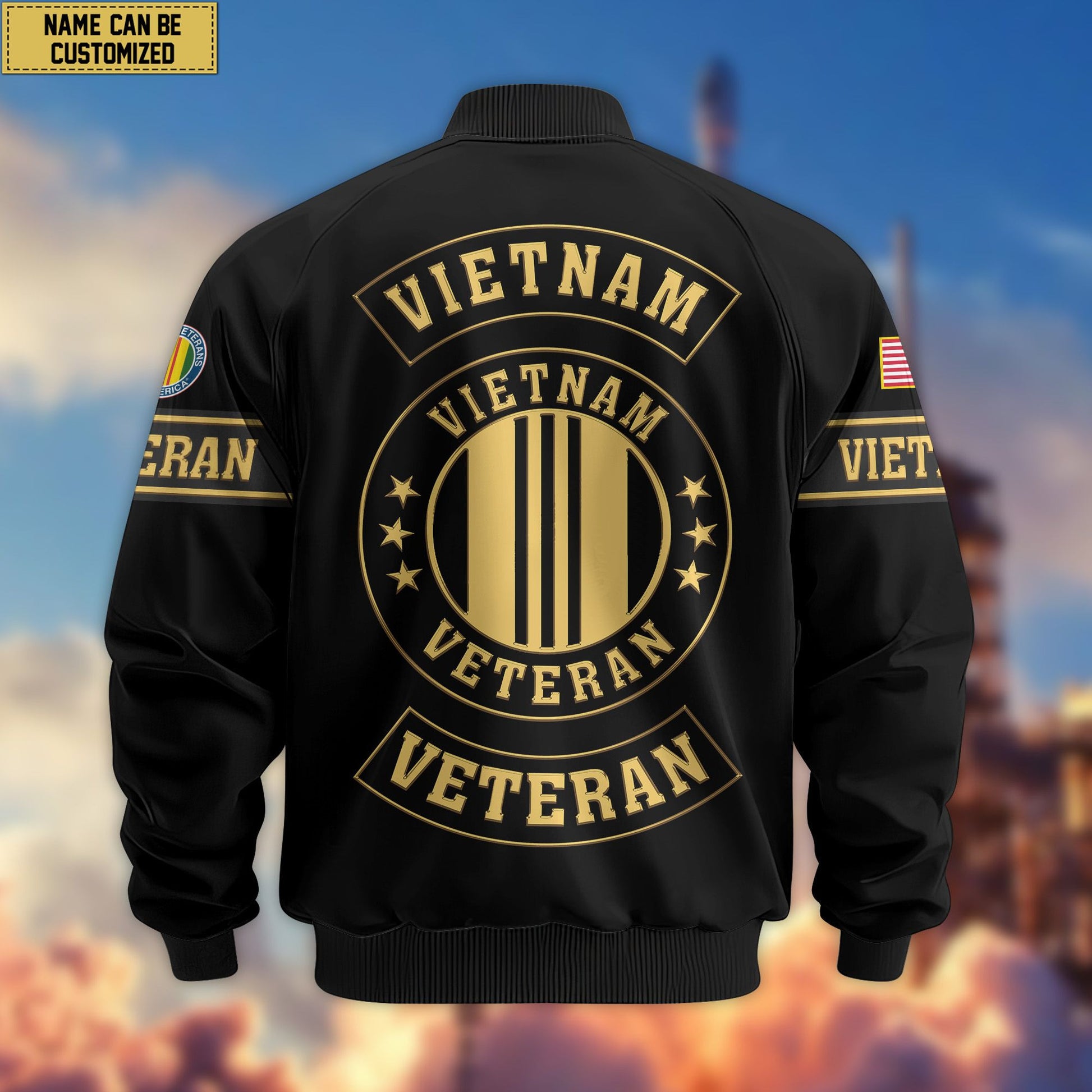 Premium Personalized US Veterans Bomber Jacket da120901, Gifts For US Veterans, Gifts For Veterans Day
