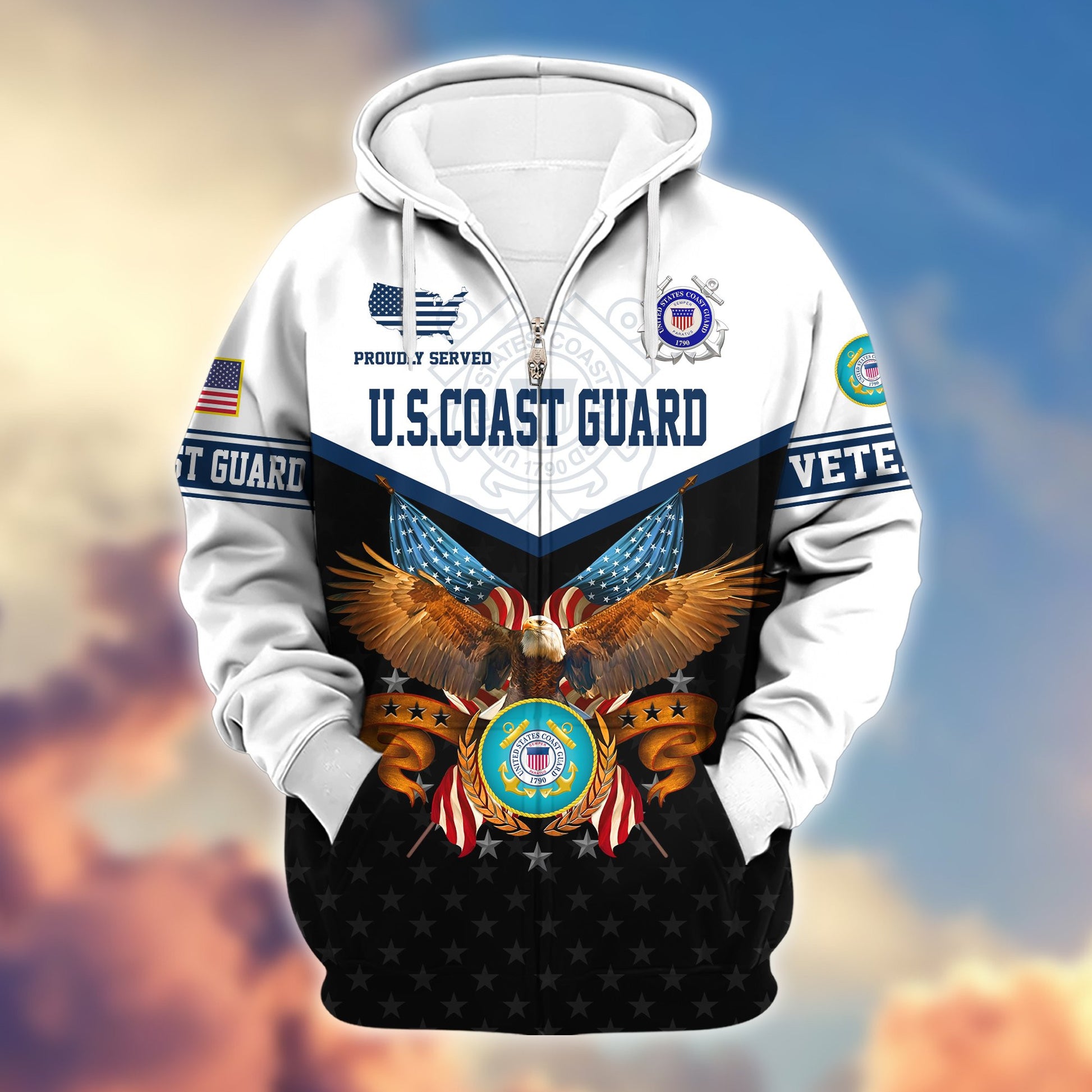 Premium US Veterans Zip Hoodie da130902, Gifts For US Veterans, Gifts For Veterans Day