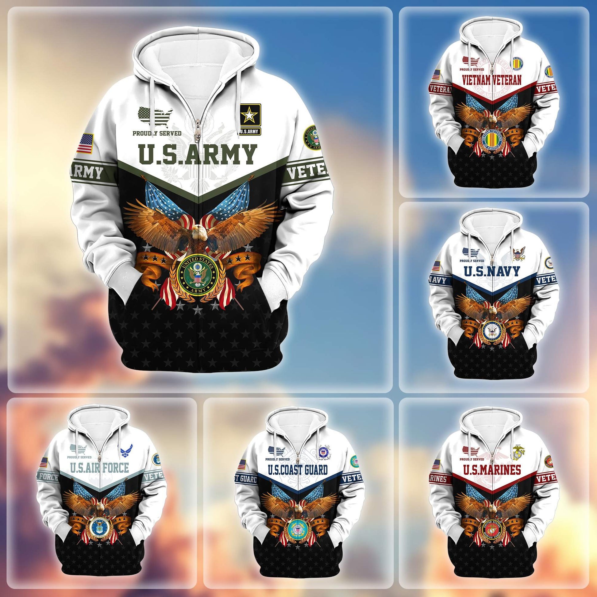 Premium US Veterans Zip Hoodie da130902, Gifts For US Veterans, Gifts For Veterans Day