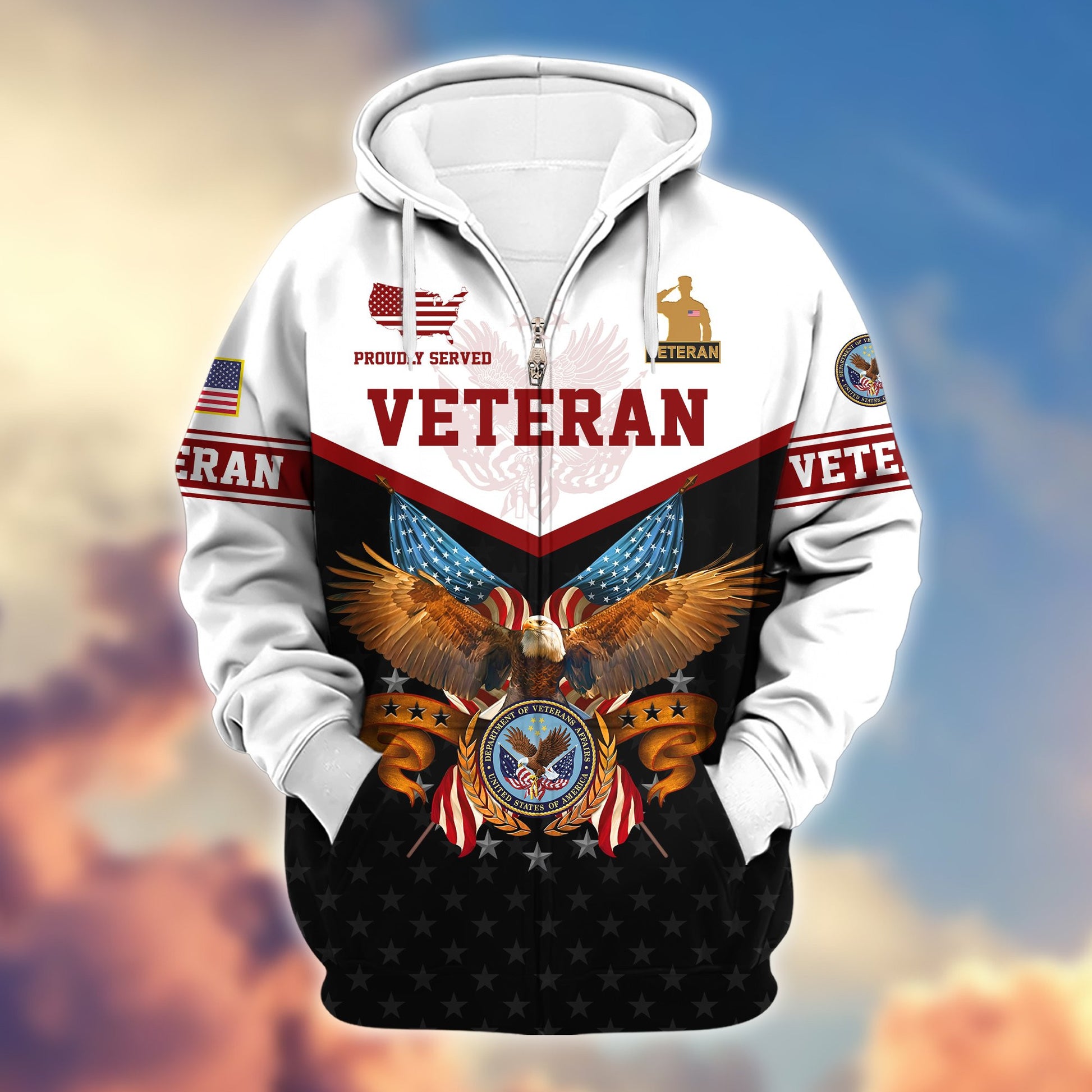 Premium US Veterans Zip Hoodie da130902, Gifts For US Veterans, Gifts For Veterans Day