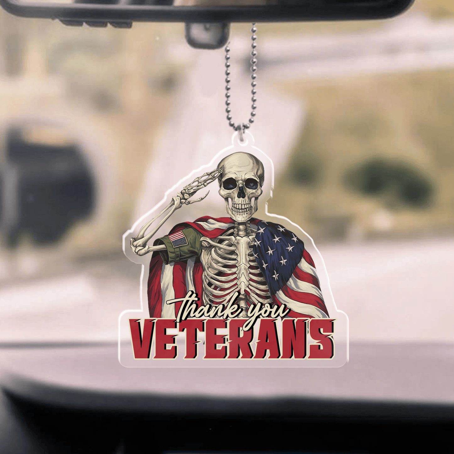 Thank You Veterans, Veterans Day - Car Hanging Ornament, easychoo.com