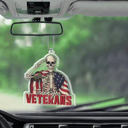 Thank You Veterans, Veterans Day - Car Hanging Ornament, easychoo.com