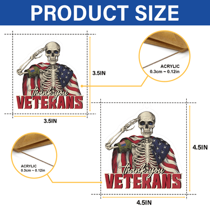 Thank You Veterans, Veterans Day - Car Hanging Ornament, easychoo.com