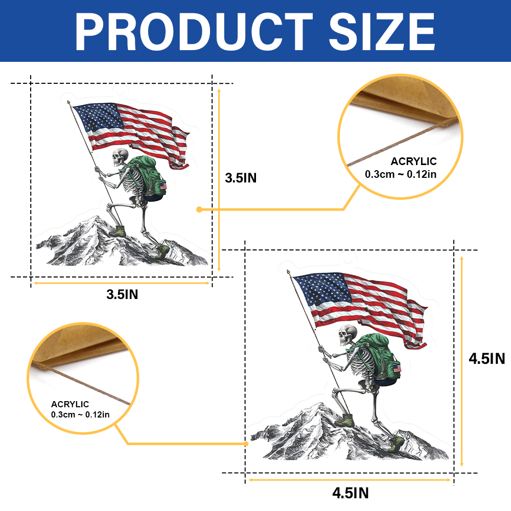 All Gave Some - Some Gave All, Veterans Day - Car Hanging Ornament, easychoo.com