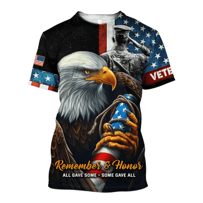 Remember & Honor All Gave Somne - Some Gave All - US Veteran, Gifts for Veterans