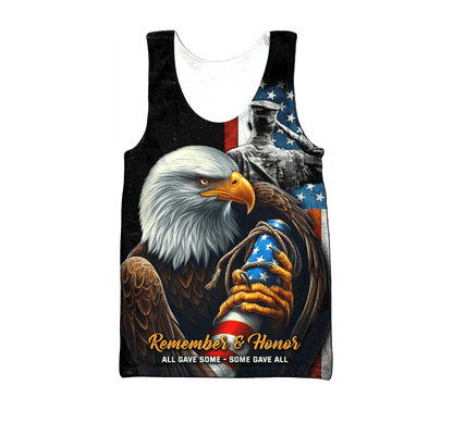 Remember & Honor All Gave Somne - Some Gave All - US Veteran, Gifts for Veterans