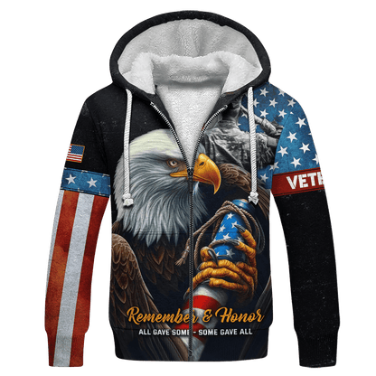 Remember & Honor All Gave Somne - Some Gave All - US Veteran, Gifts for Veterans