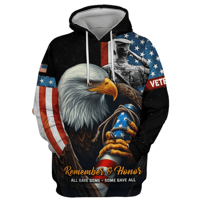Remember & Honor All Gave Somne - Some Gave All - US Veteran, Gifts for Veterans