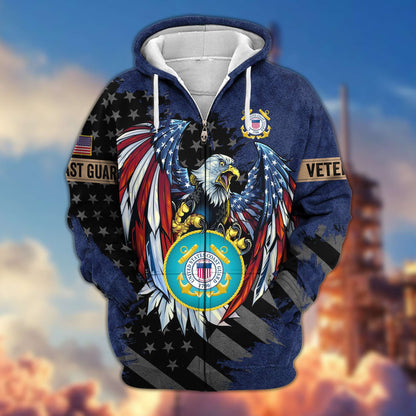 Premium US Veterans Zip Hoodie HG190913, Gifts For Veterans Day, easychoo.com