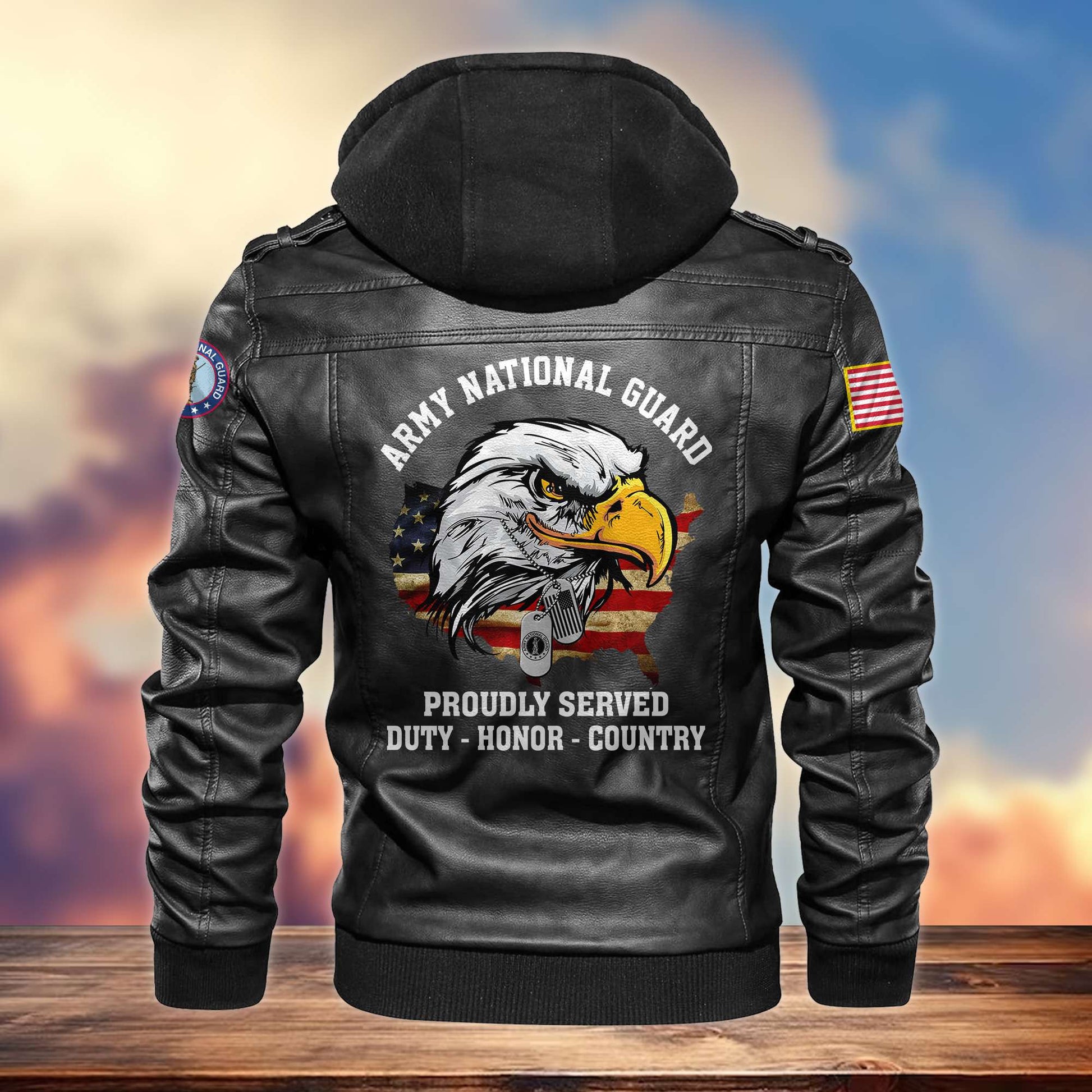 Premium US Veterans Leather Jacket hu300913, Gifts For US Veterans, Gifts For Veterans Day