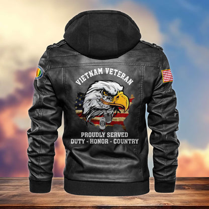 Premium US Veterans Leather Jacket hu300913, Gifts For US Veterans, Gifts For Veterans Day