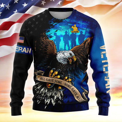 Ugly Sweater - All Gave Some, Some Gave All - Best Gifts For Veterans, Veterans Day, easychoo.com