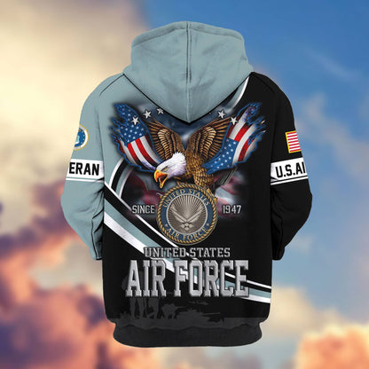 Premium US Veterans Zip Hoodie HG211012, Gifts For US Veterans, easychoo.com