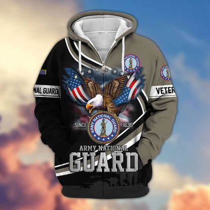 Premium US Veterans Zip Hoodie HG211012, Gifts For US Veterans, easychoo.com