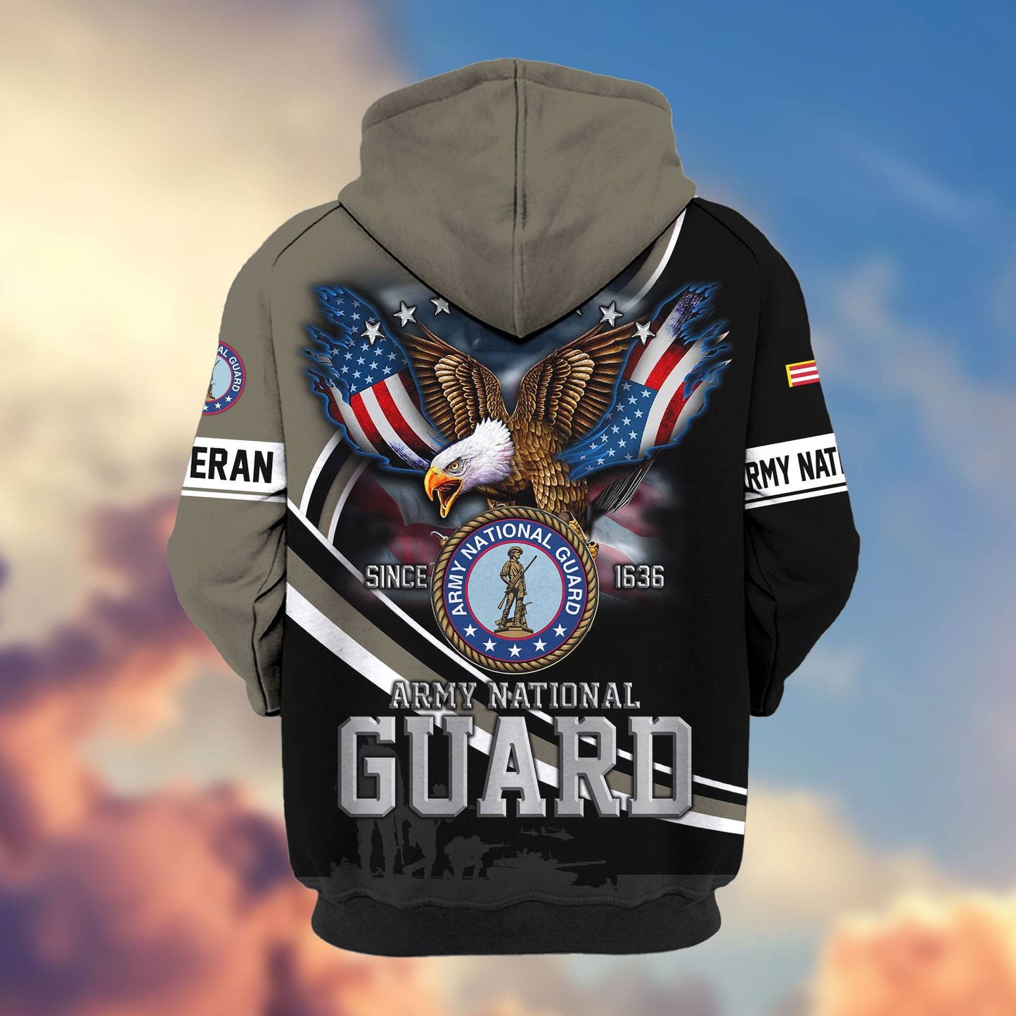 Premium US Veterans Zip Hoodie HG211012, Gifts For US Veterans, easychoo.com