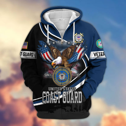Premium US Veterans Zip Hoodie HG211012, Gifts For US Veterans, easychoo.com