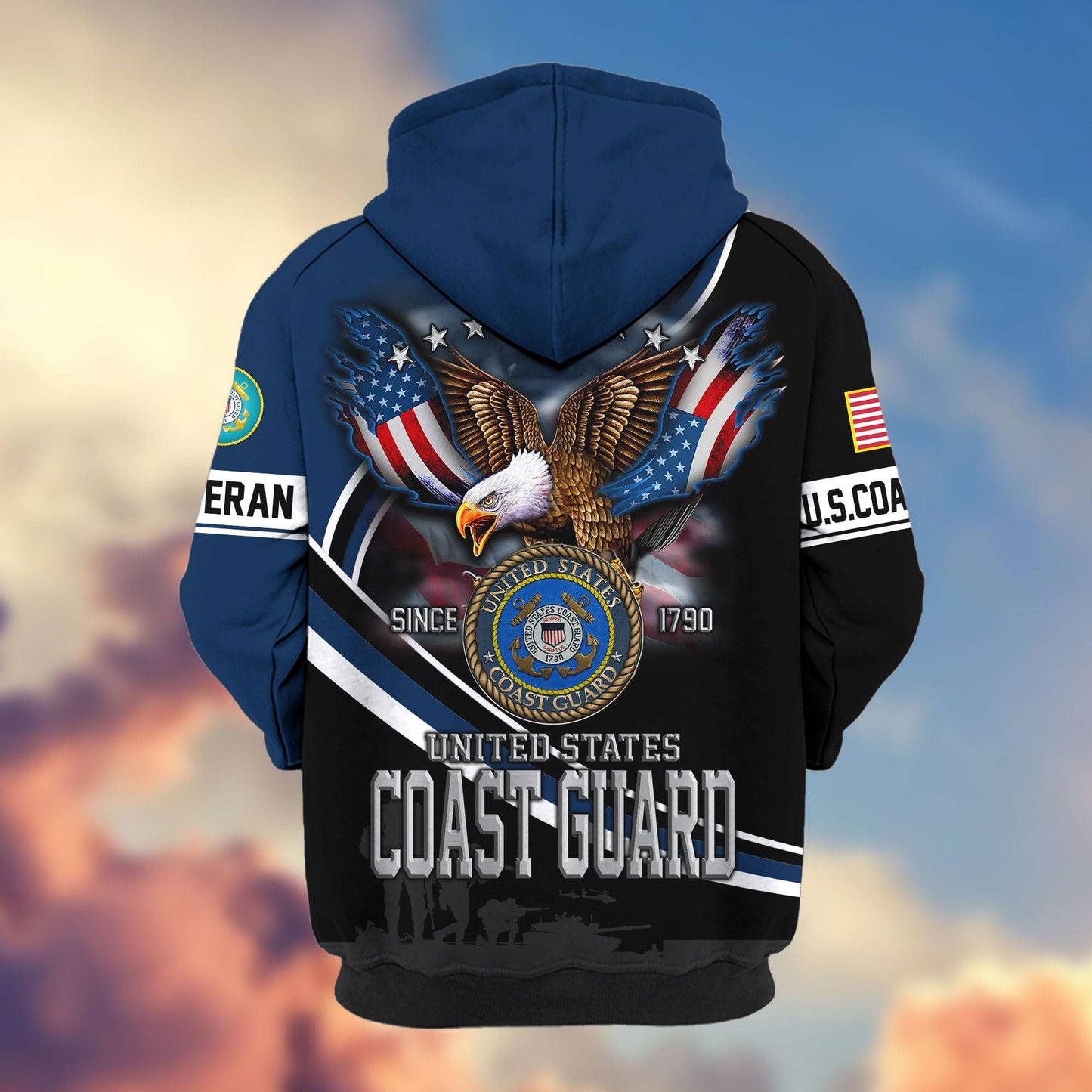 Premium US Veterans Zip Hoodie HG211012, Gifts For US Veterans, easychoo.com