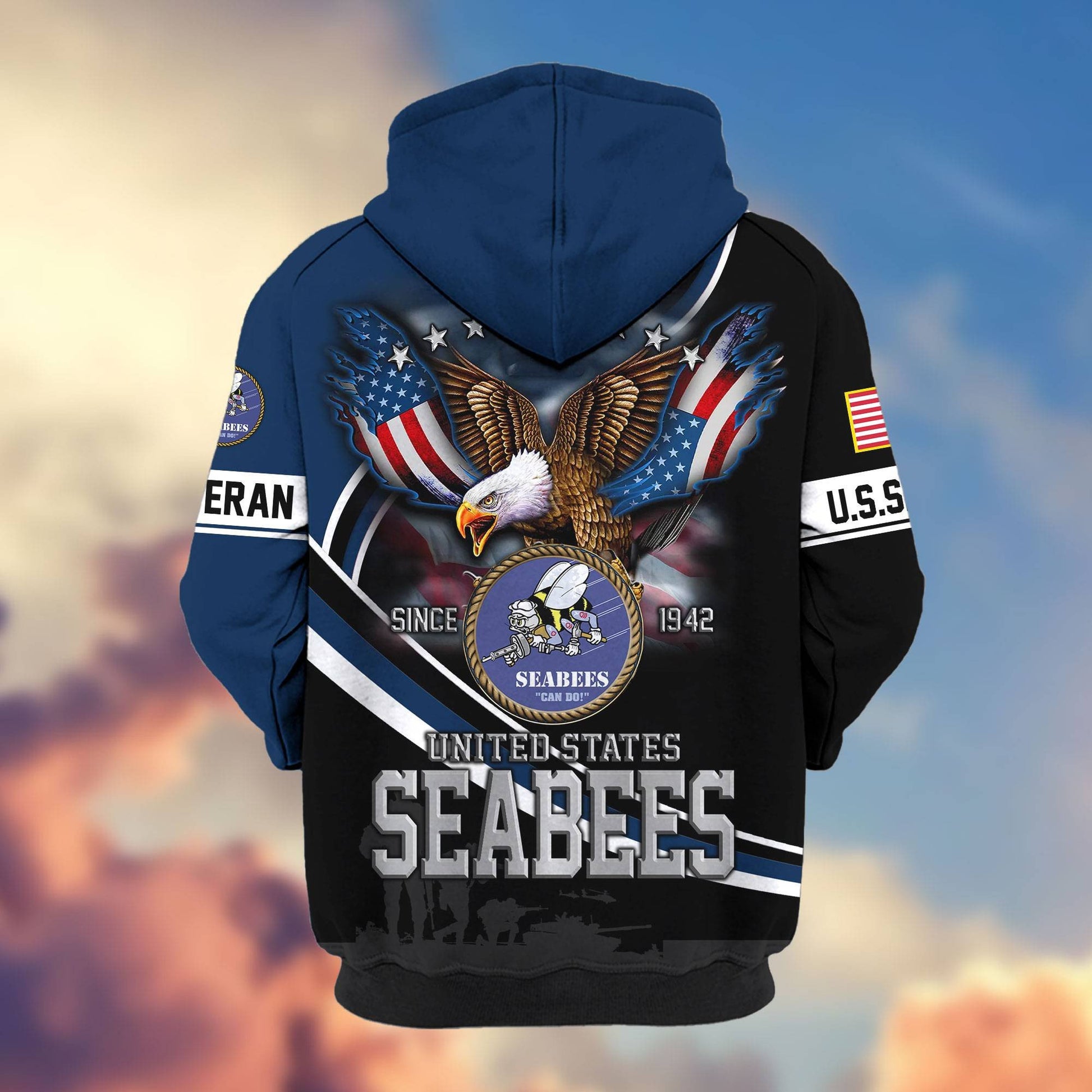 Premium US Veterans Zip Hoodie HG211012, Gifts For US Veterans, easychoo.com