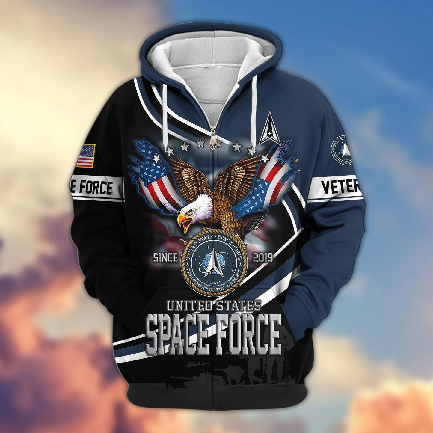 Premium US Veterans Zip Hoodie HG211012, Gifts For US Veterans, easychoo.com