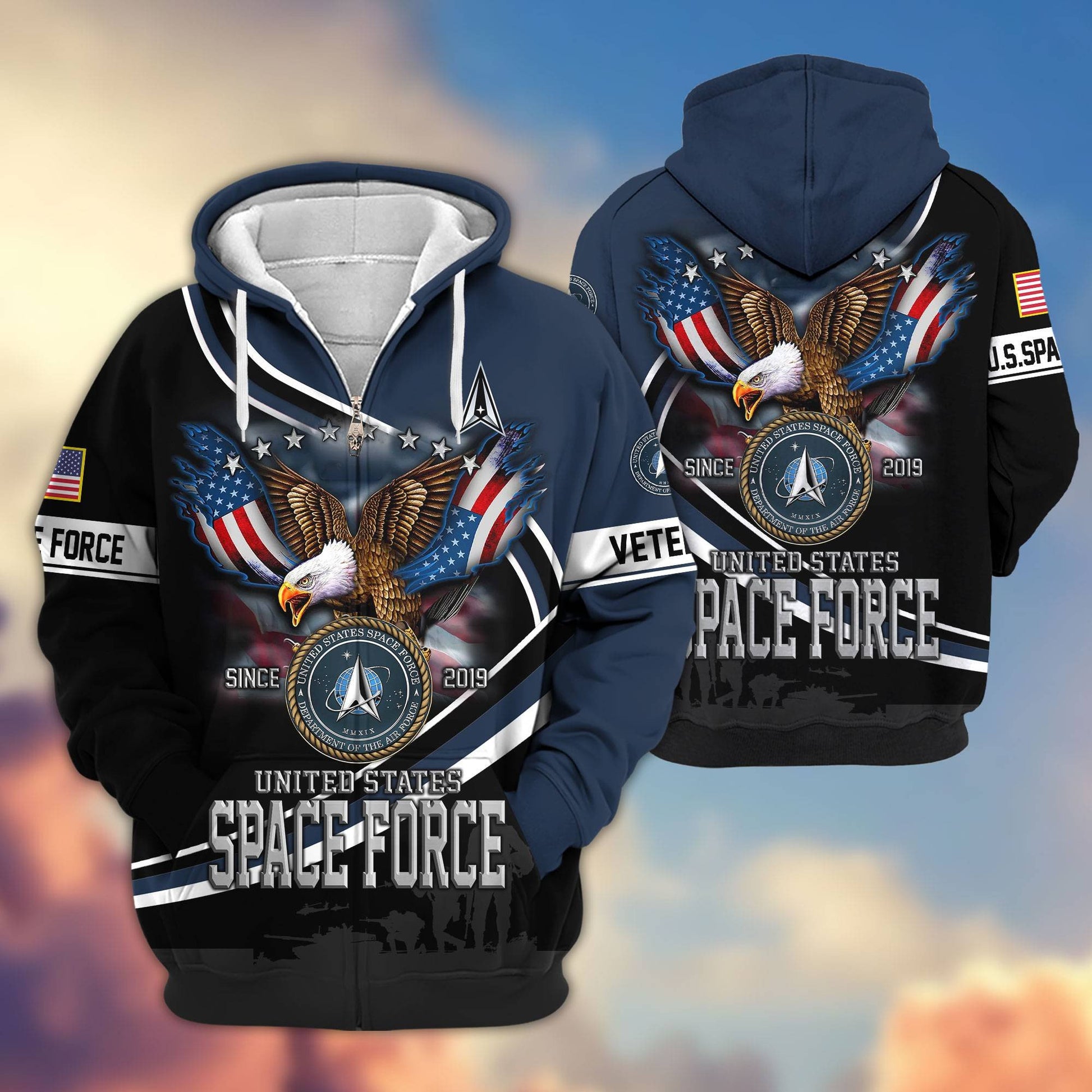 Premium US Veterans Zip Hoodie HG211012, Gifts For US Veterans, easychoo.com