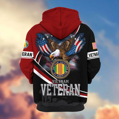 Premium US Veterans Zip Hoodie HG211012, Gifts For US Veterans, easychoo.com