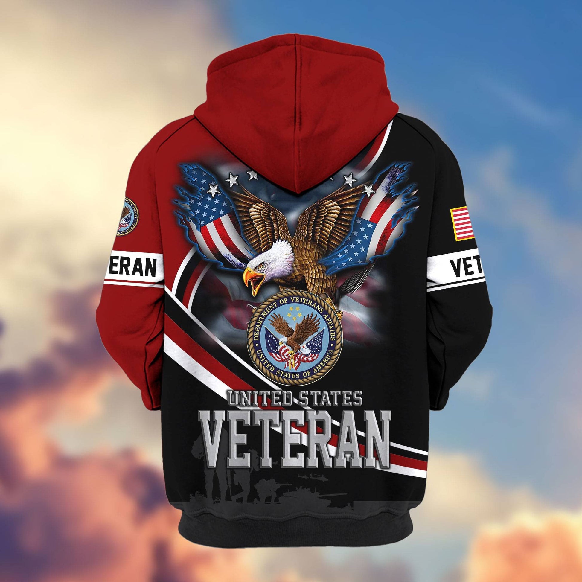 Premium US Veterans Zip Hoodie HG211012, Gifts For US Veterans, easychoo.com