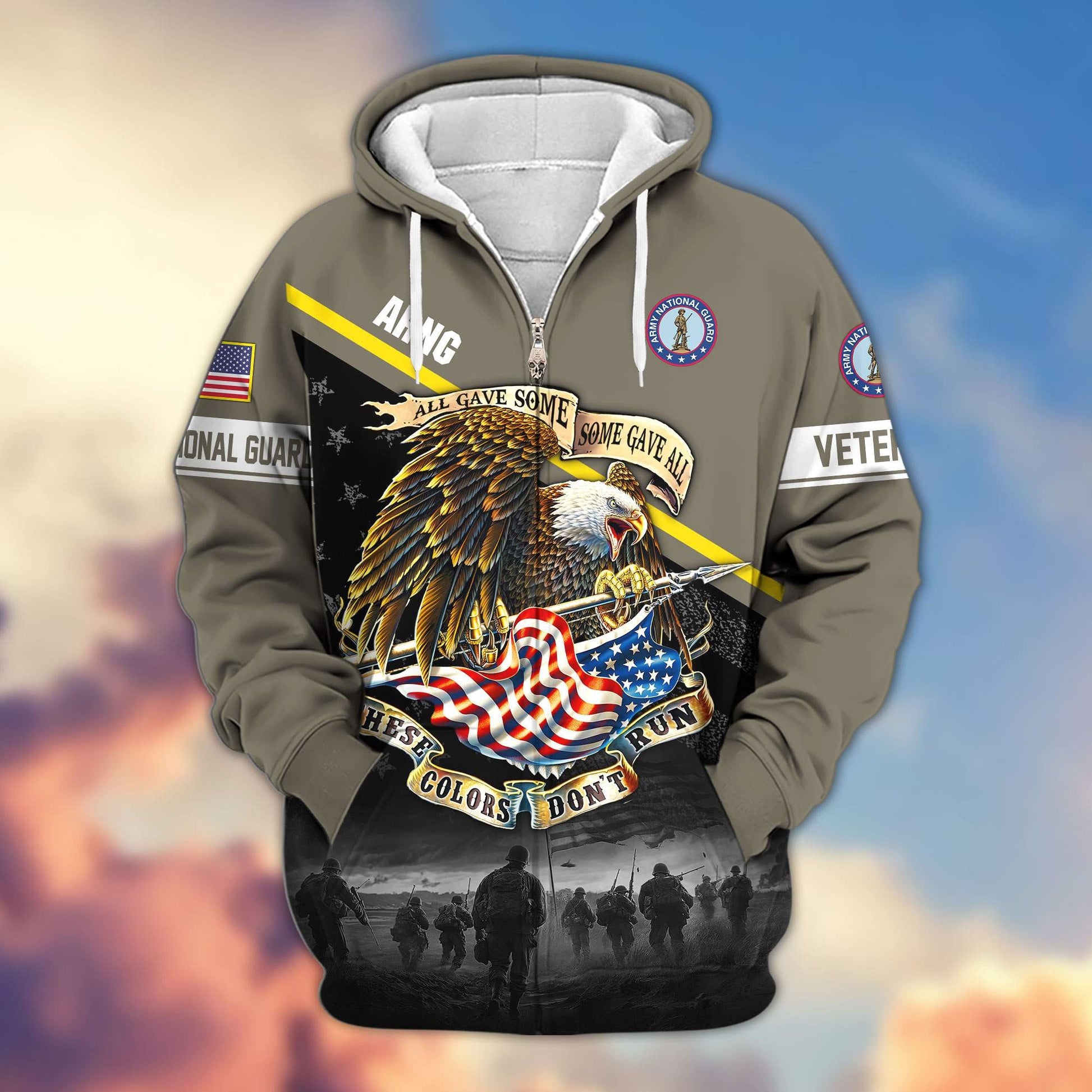 Premium US Veterans Zip Hoodie HG281013, Gifts For US Veterans, easychoo.com