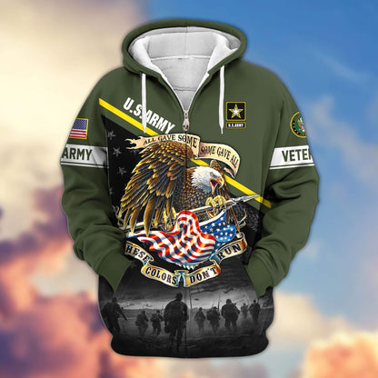 Premium US Veterans Zip Hoodie HG281013, Gifts For US Veterans, easychoo.com