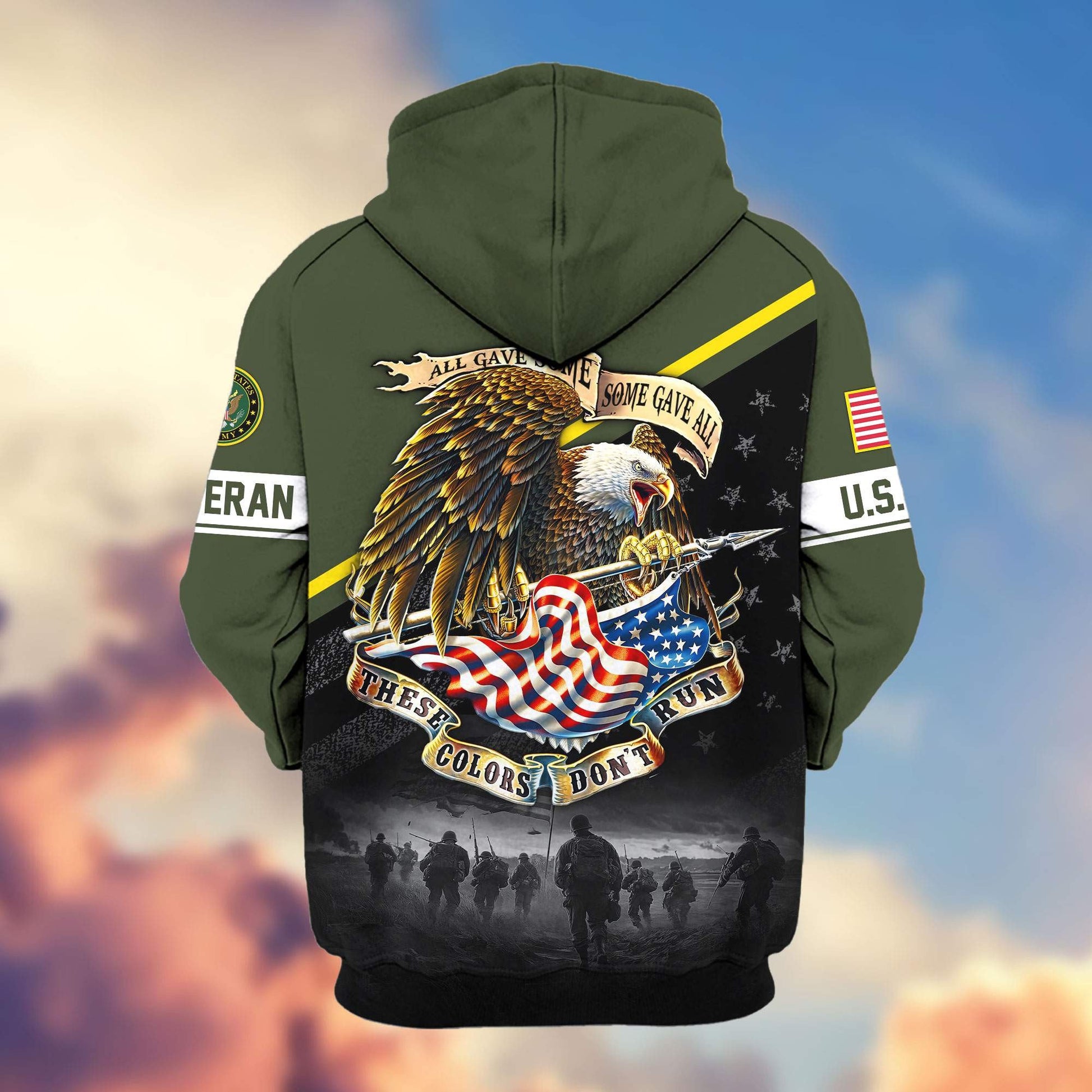 Premium US Veterans Zip Hoodie HG281013, Gifts For US Veterans, easychoo.com
