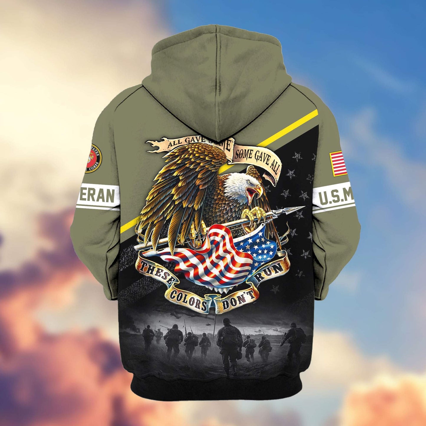 Premium US Veterans Zip Hoodie HG281013, Gifts For US Veterans, easychoo.com