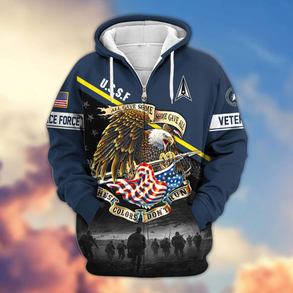 Premium US Veterans Zip Hoodie HG281013, Gifts For US Veterans, easychoo.com