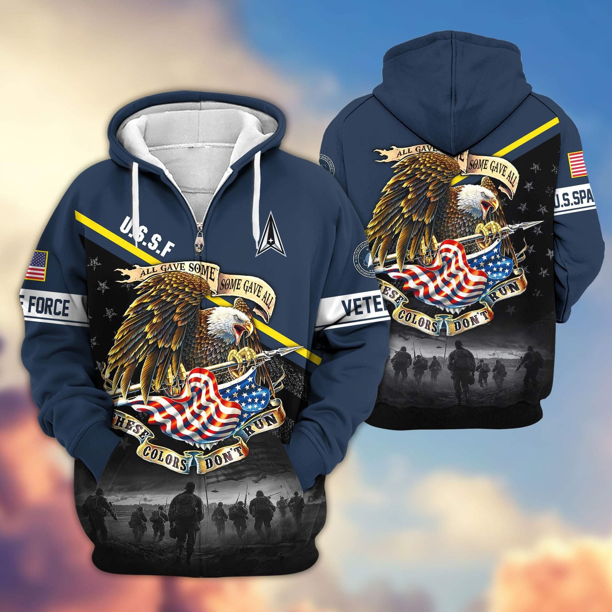 Premium US Veterans Zip Hoodie HG281013, Gifts For US Veterans, easychoo.com