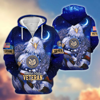 Premium US Veterans Zip Hoodie HG041112, Gifts For US Veterans, easychoo.com