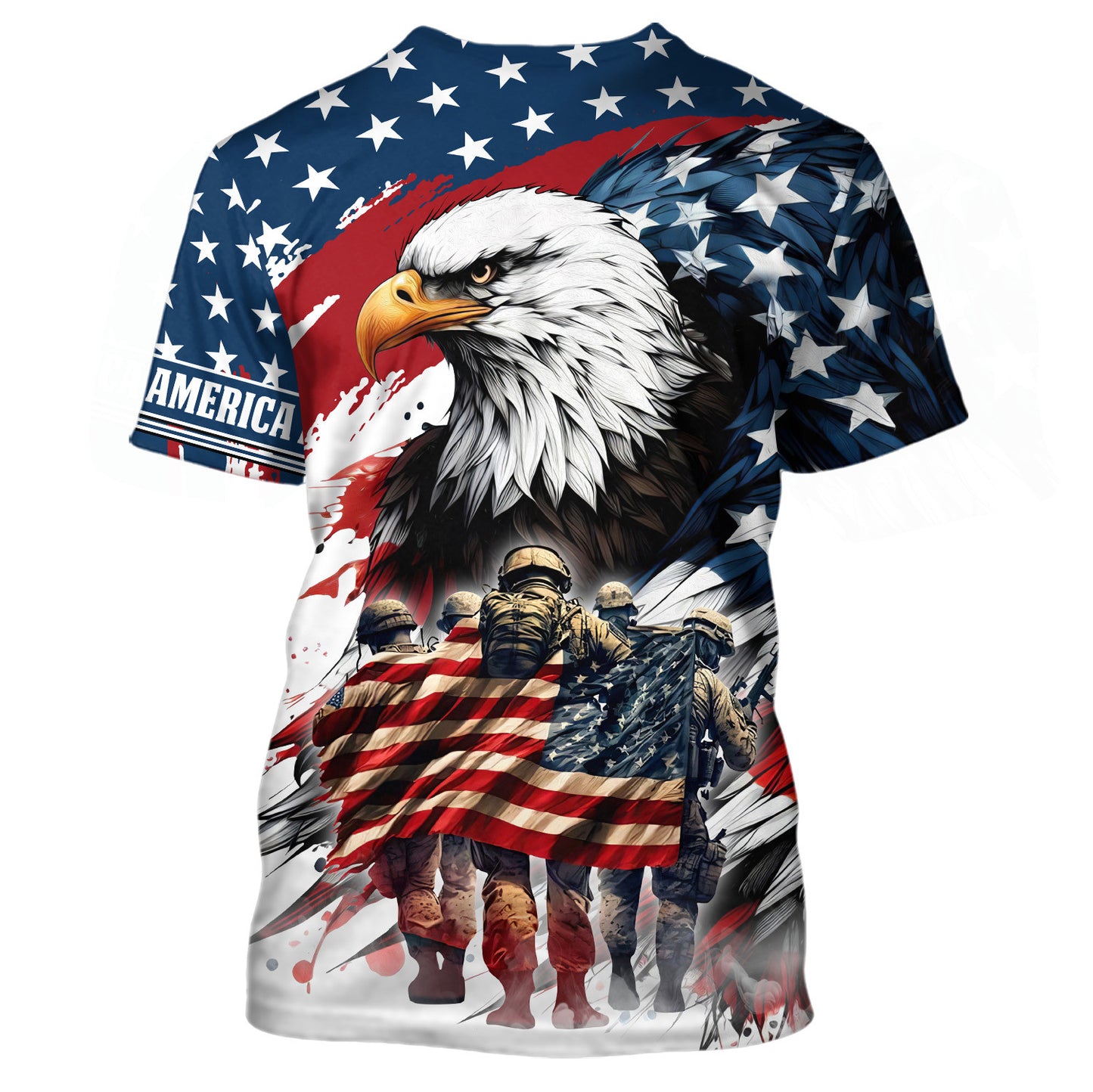 Zip Hoodie - Let Freedom Ring, Independence Day, Veterans Day , Gifts for veterans