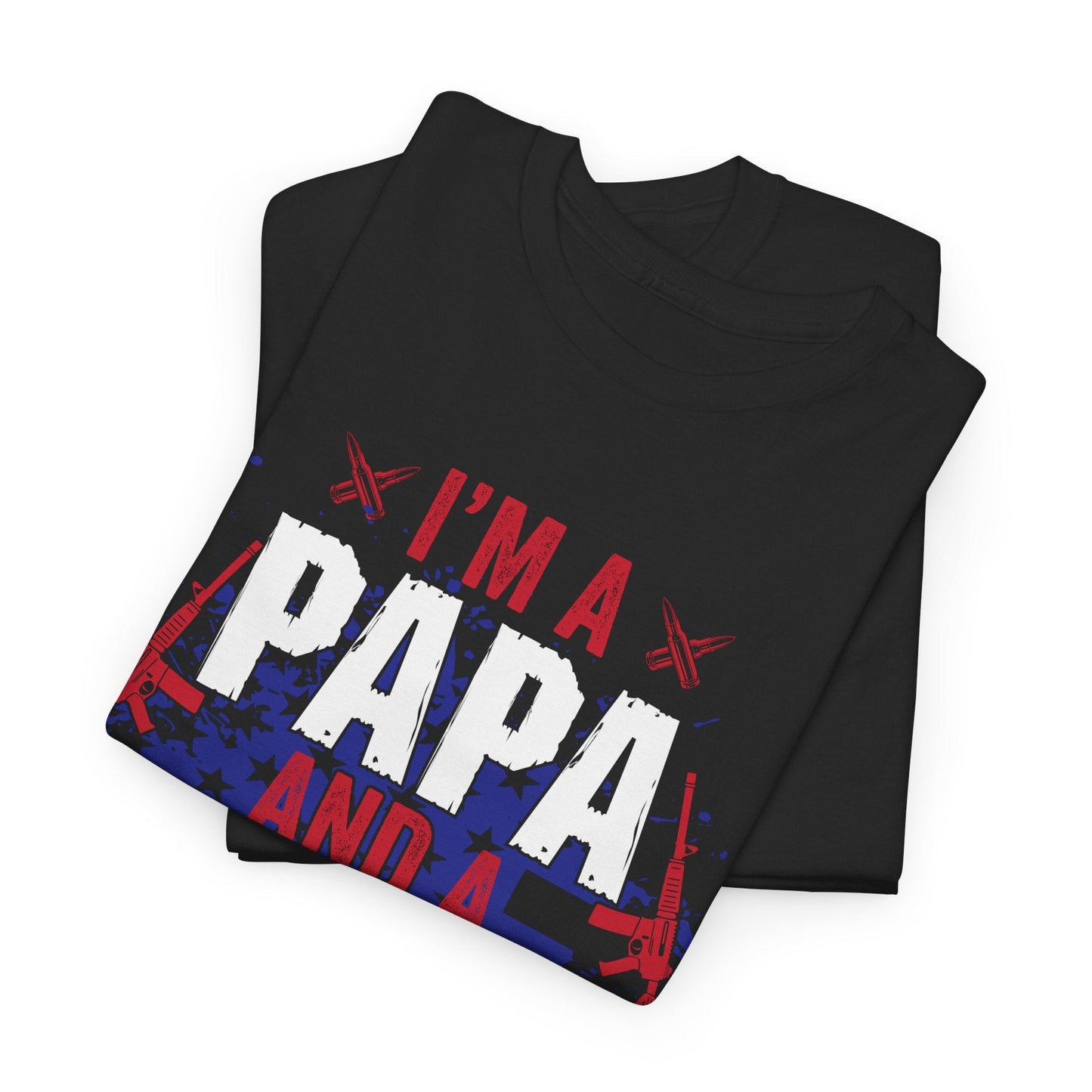 I'm A Papa And A Veteran Nothing Scares Me - Veterans Day, Veterans US, Gifts for Veterans, Unisex Standard T-Shirt, easychoo.com