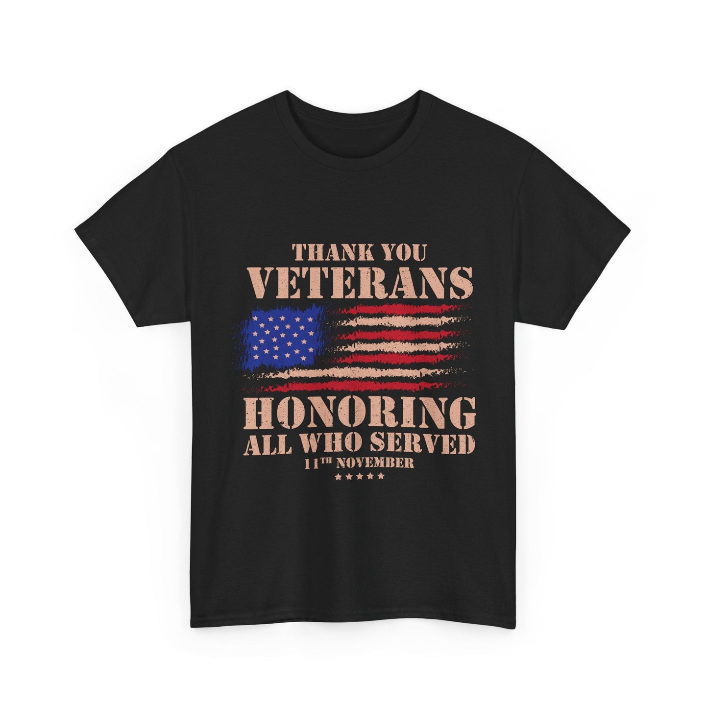 Thank You Veterans - Veterans Day, Veterans US, Gifts for Veterans, Unisex Standard T-Shirt, easychoo.com