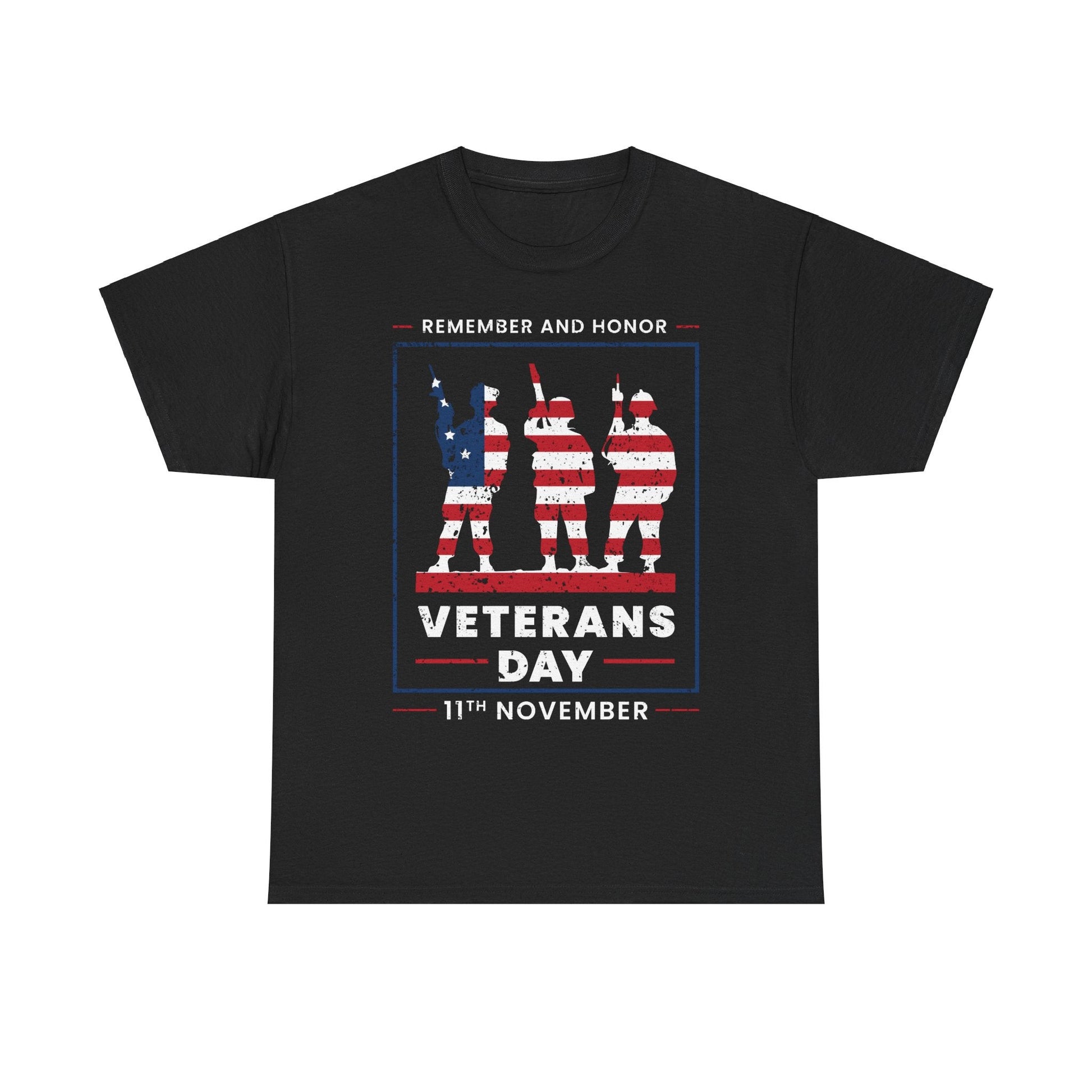 Remember And Honor - Veterans Day, Veterans US, Gifts for Veterans, Unisex Standard T-Shirt, easychoo.com