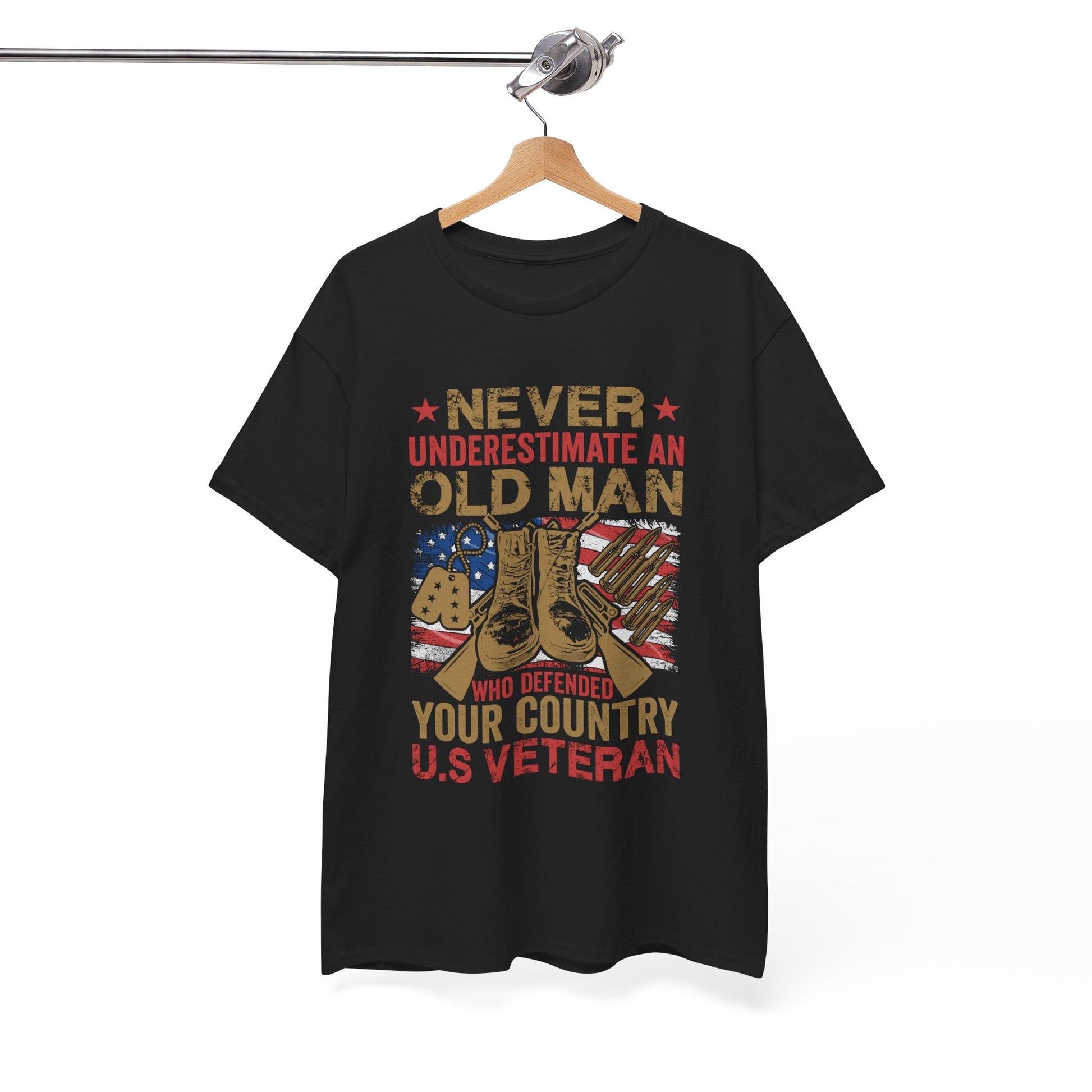 Old Man - Veterans Day, Veterans US, Gifts for Veterans, Unisex Standard T-Shirt, easychoo.com